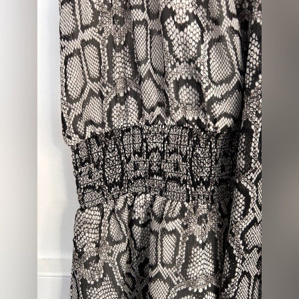 Other Stella and Dot You do You Snakeskin Dress in Black and Grey Size S / US 4 / IT 40 - 4 Thumbnail