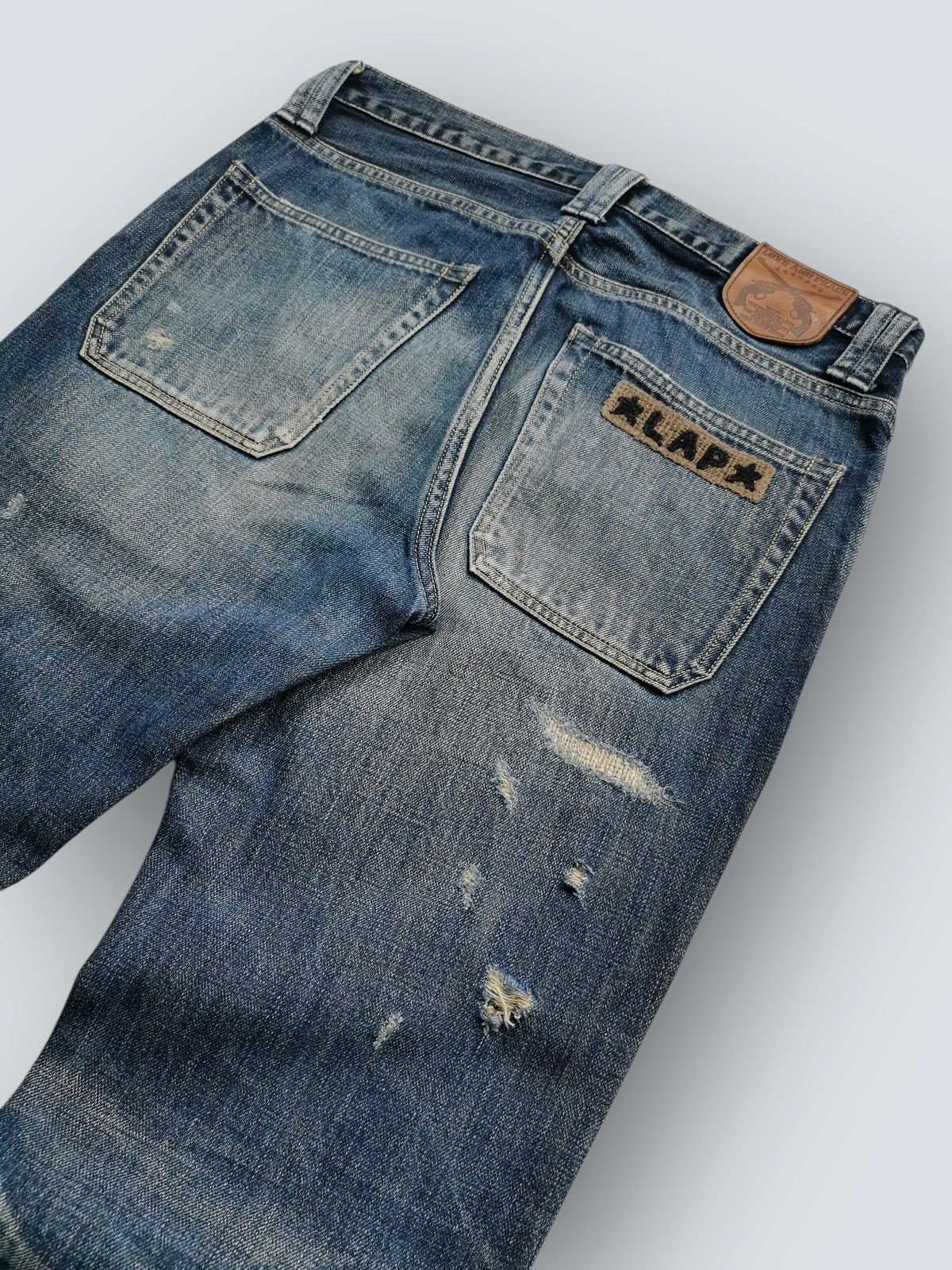 Mastermind Japan Mastermind Roarguns Roar Cross Guns Distressed Denim Jeans Size US 32 / EU 48 - 5 Thumbnail