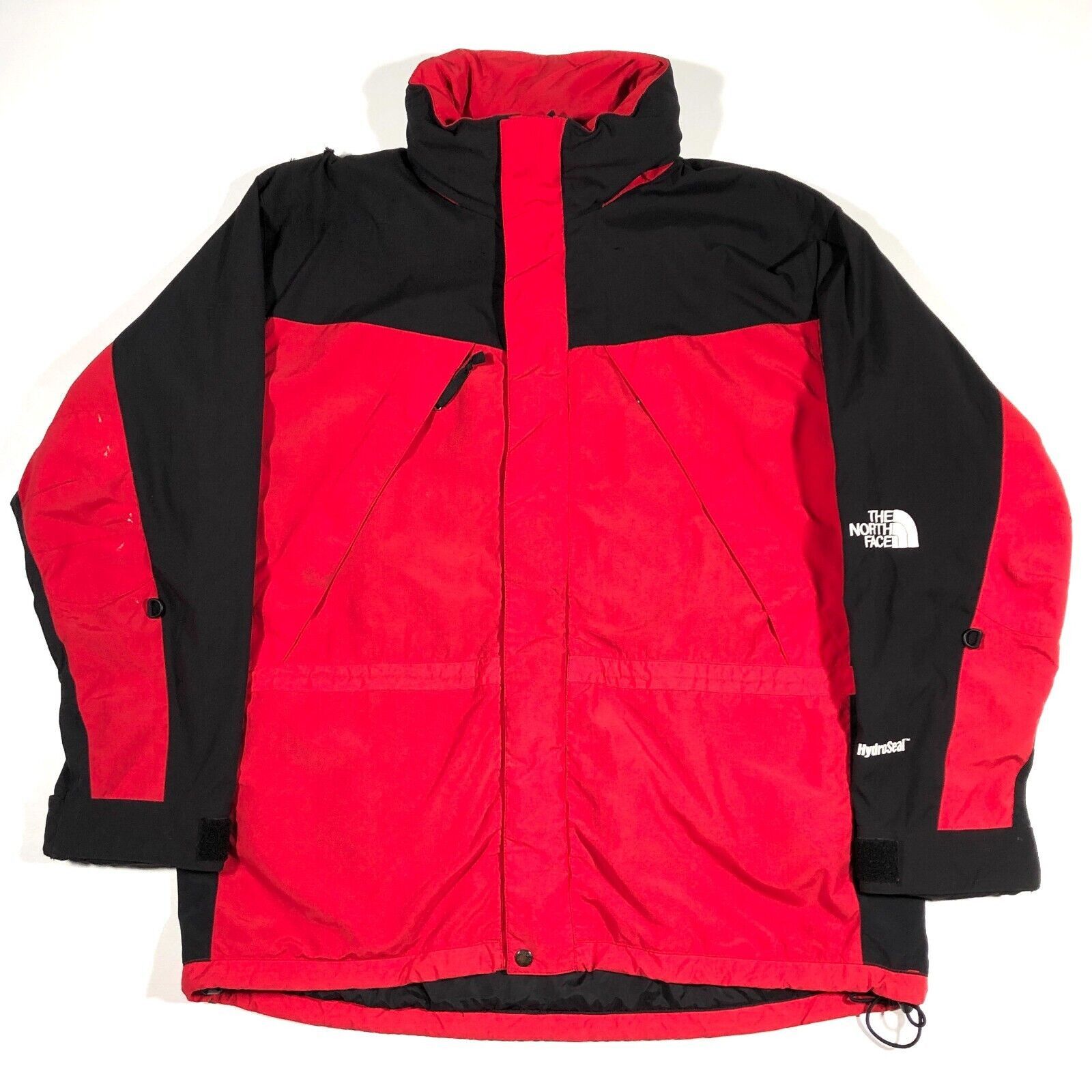 Vintage The North Face Black Red hydroseal Jacket Size XL