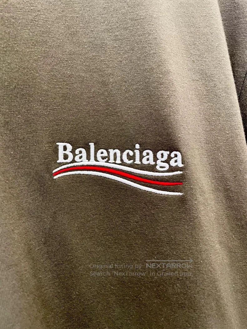 Balenciaga Balenciaga LOGO Letter Coke Embroidered Loose Round Neck C Size US XS / EU 42 / 0 - 2 Thumbnail