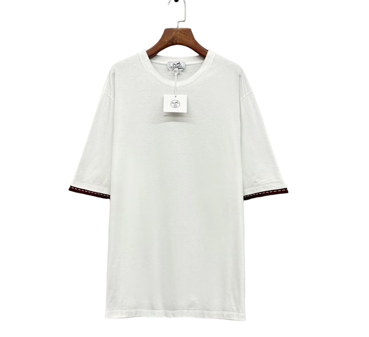 Hermes Hermes Contrast Hem Short Sleeve T-Shirt XL Size US XL / EU 56 / 4 - 1 Thumbnail