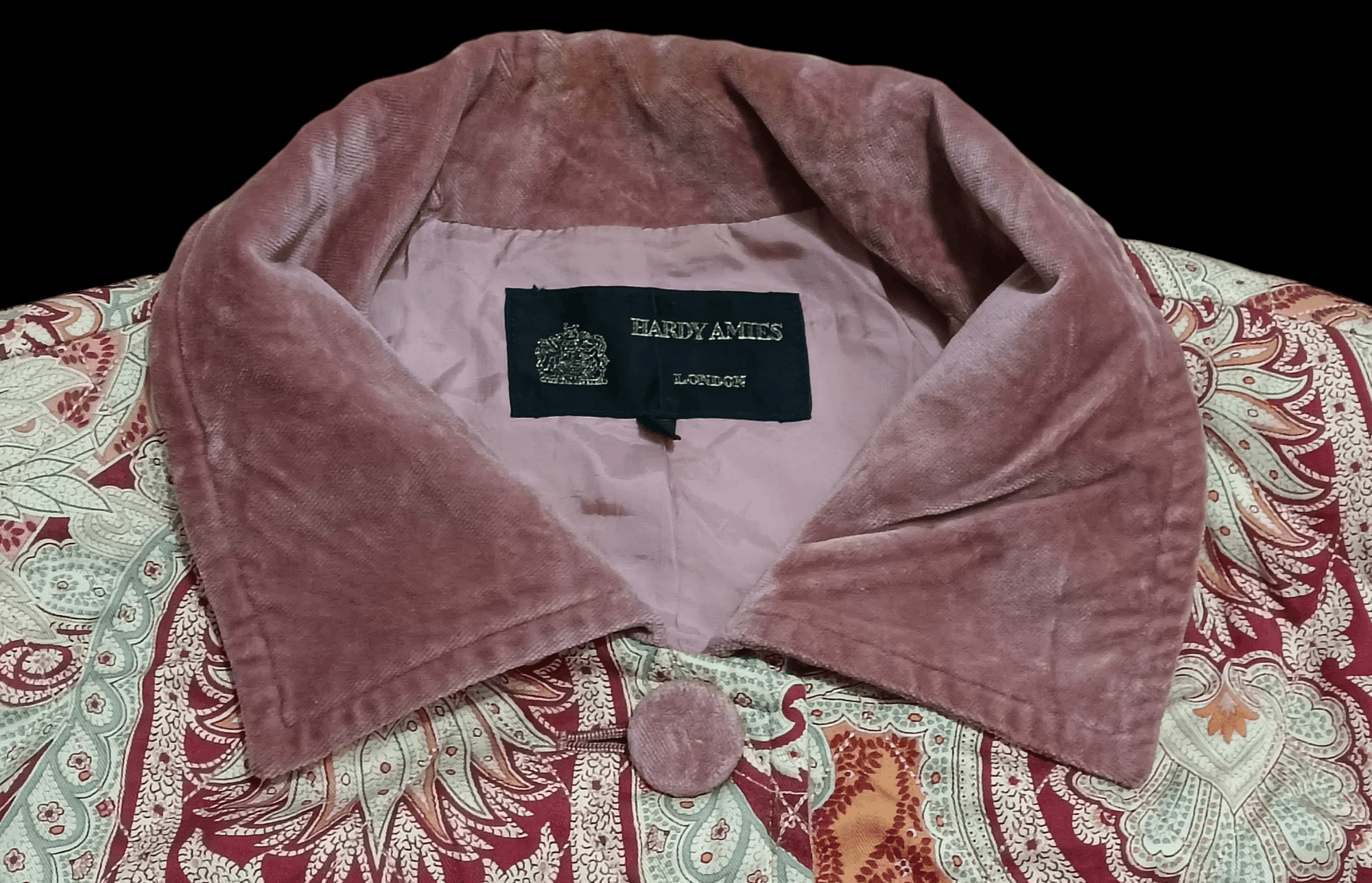 Hardy Amies VINTAGE HARDY AMIES FLORAL COAT Size L / US 10 / IT 46 - 2 Thumbnail