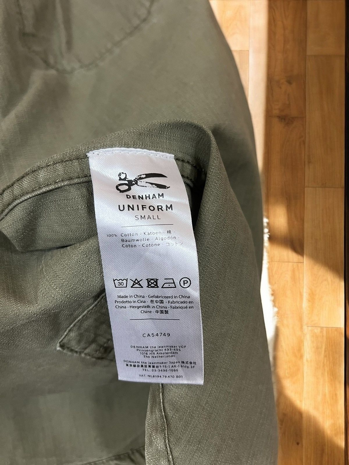 DENHAM Denham Uniform khaki denim shirt size S Size US S / EU 44-46 / 1 - 7 Thumbnail