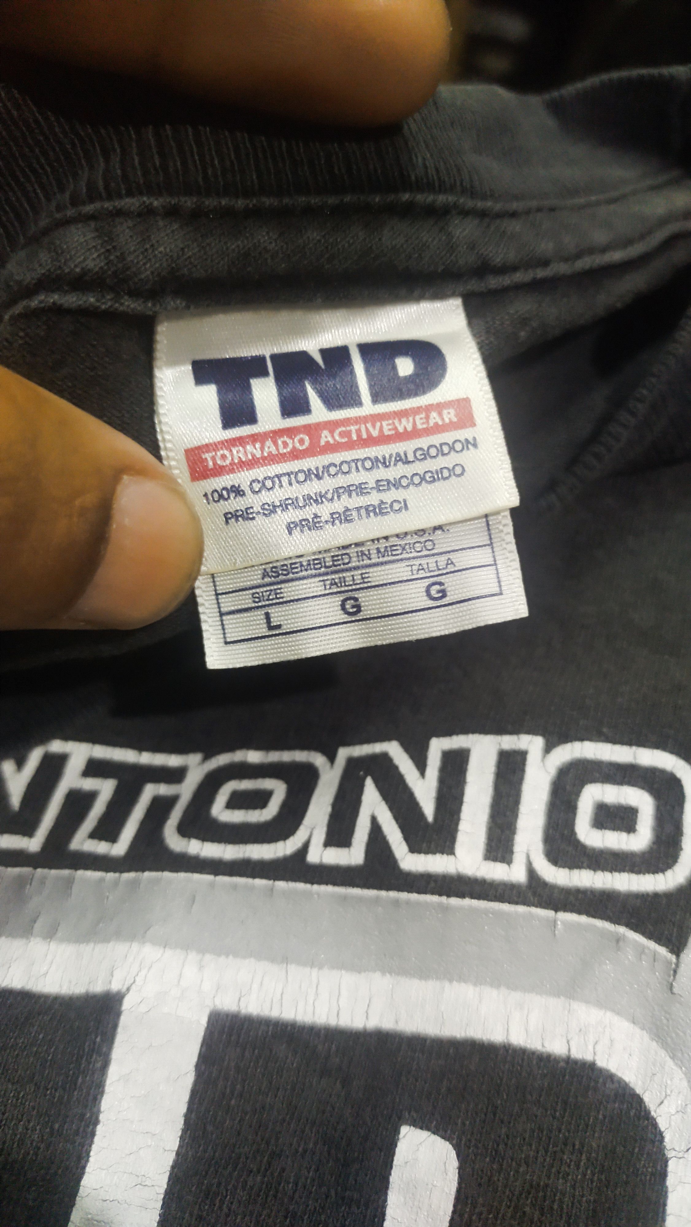 Vintage Vtg Tnd San Antonio Basketball Jersey Tshirts Size US L / EU 52-54 / 3 - 5 Thumbnail