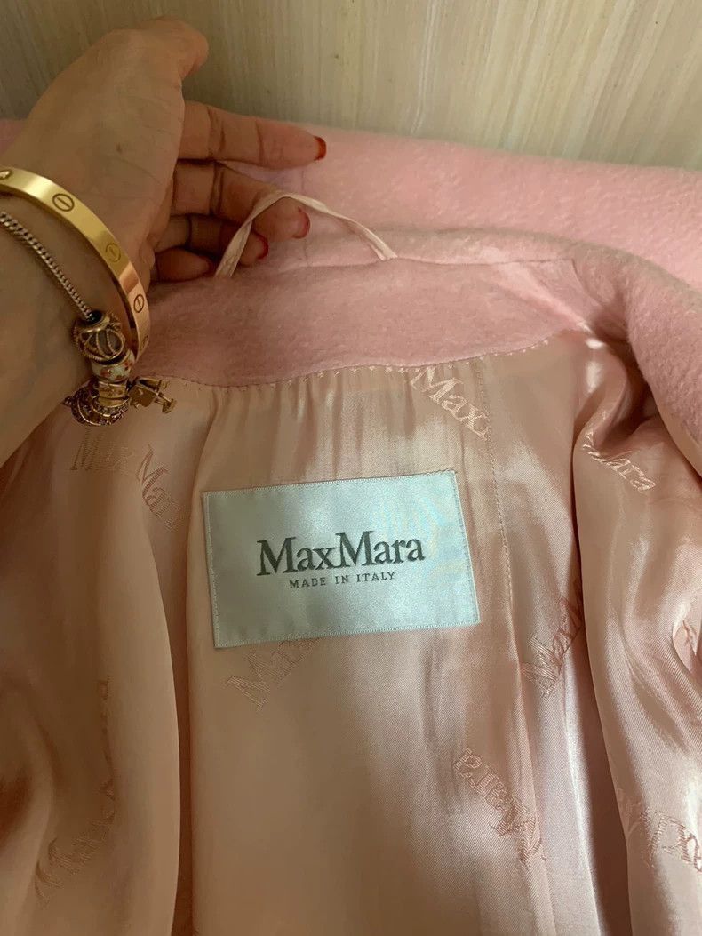 MaxMara Rialto Pink Hooded Coat-2508