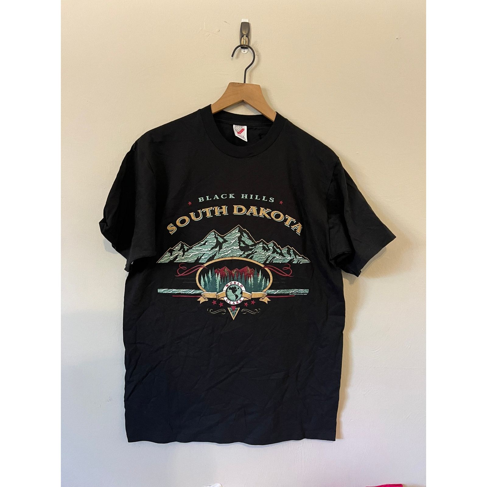 Jerzees 90s Vintage Black Hills SD South Dakota World Class Shirt L Size US L / EU 52-54 / 3 - 1 Thumbnail
