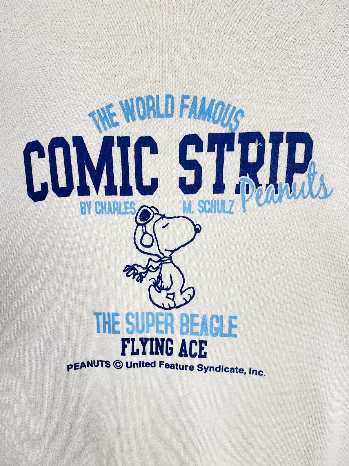 Peanuts Vintage Peanuts Snoopy Flying Ace Raglan Sweatshirt Size M Size US M / EU 48-50 / 2 - 6 Thumbnail