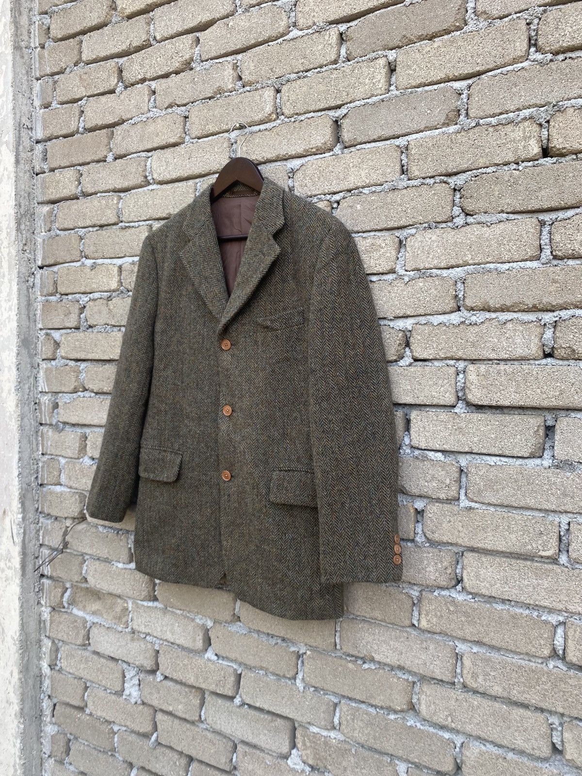 Issey Miyake Issey Miyake X Harris Twees Herringbone Twill Blazers Size 42R - 4 Thumbnail
