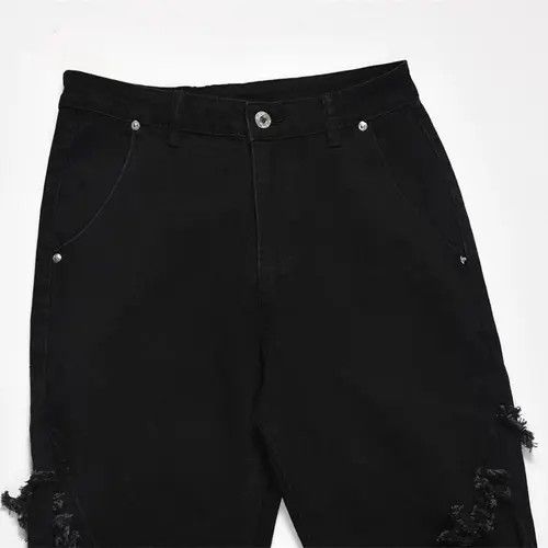 Jean Streetwear Flared Baggy Jeans Size US 33 - 2 Thumbnail