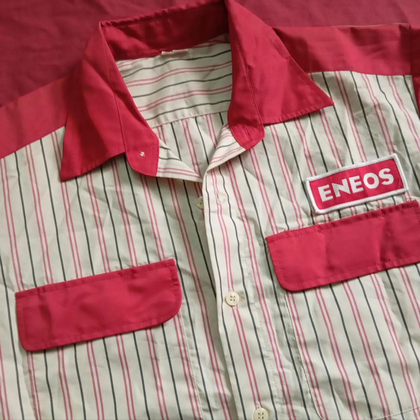 Japanese Brand ⛽ Eneos Workshirt Initial D anime cosplay Size US S / EU 44-46 / 1 - 3 Thumbnail