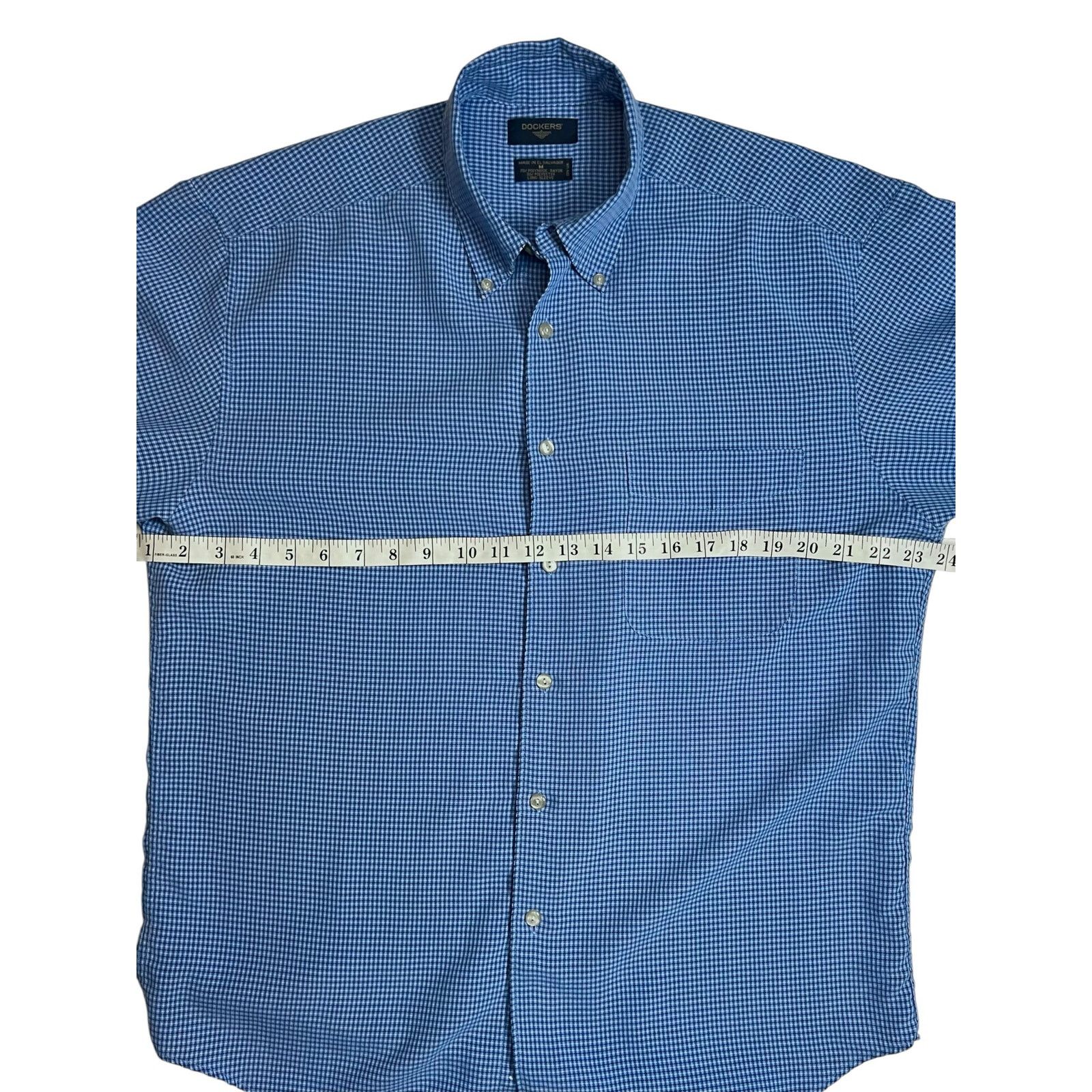 Dockers Dockers Blue Gingham Checker Button Down Shirt Long Sleeve Size US M / EU 48-50 / 2 - 10 Thumbnail