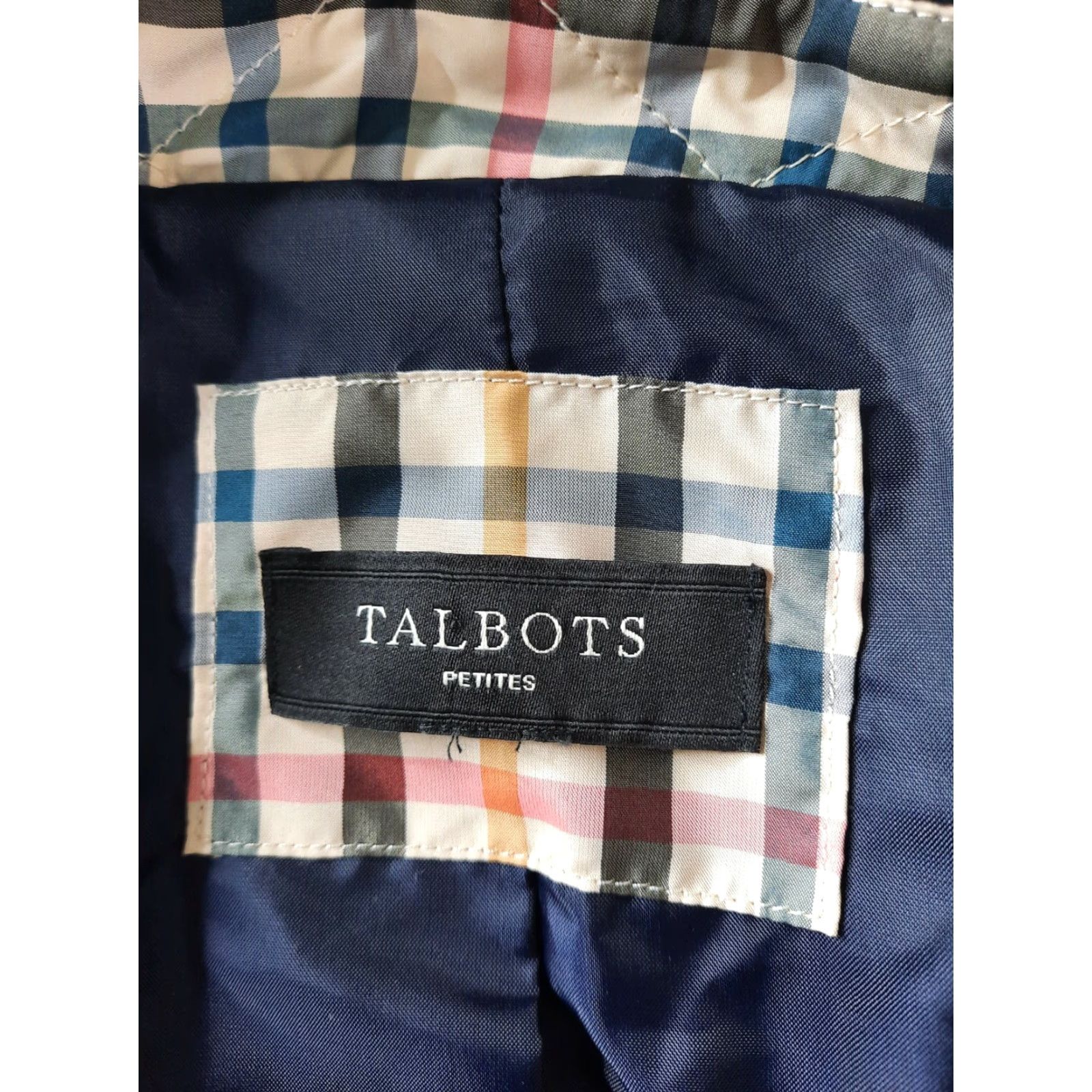 Talbots TALBOTS Plaid Barn Coat Chore Corduroy Collar Women’s Size Petite Large PL Coat Size L / US 10 / IT 46 - 4 Thumbnail