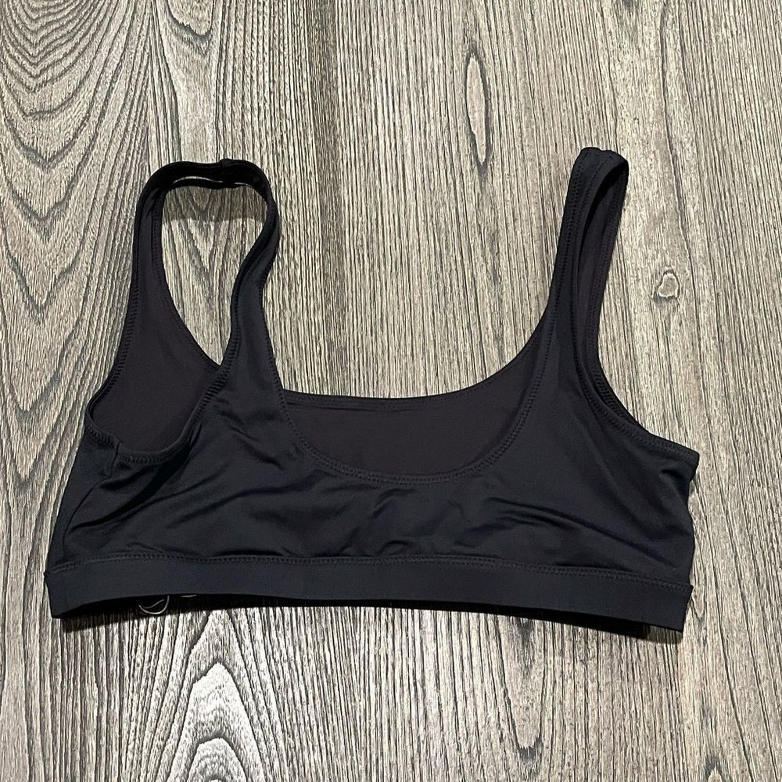 SKIMS NWT Skims Signature Swim Tank Bikini Top Underband Onyx L Size ONE SIZE - 4 Thumbnail