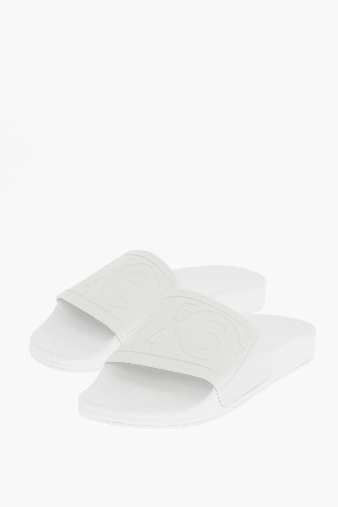 Maison Margiela og1mm0426 Solid-Color Slides in White Size US 6 / IT 36 - 3 Thumbnail