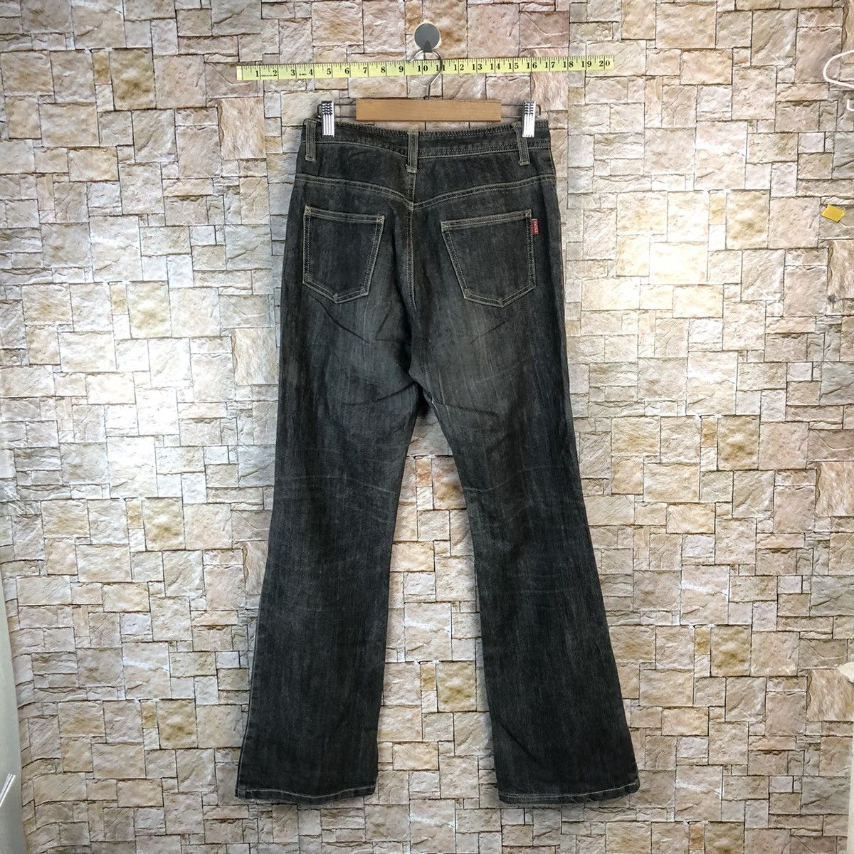 Japanese Brand Facilie Black vintage denim Jeans #A1120 Size 26" / US 2 / IT 38 - 12 Thumbnail