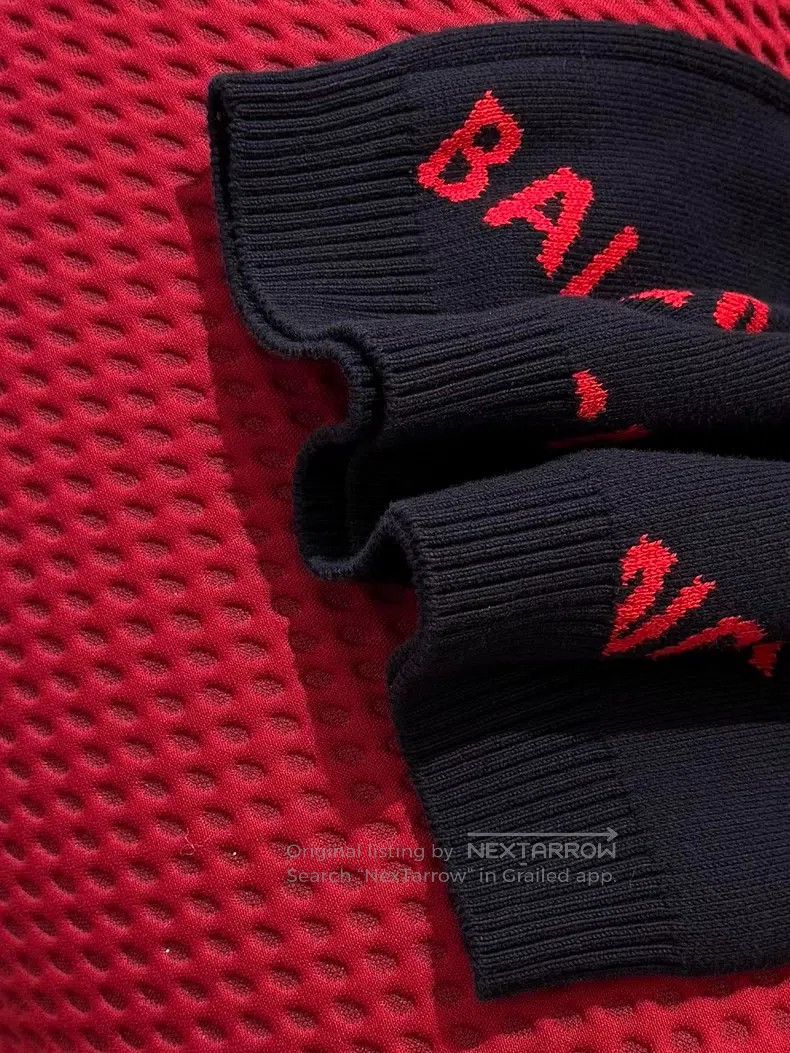 Other Balenciaga Black and red barrage knit long-sleeve sweater Size US S / EU 44-46 / 1 - 5 Thumbnail