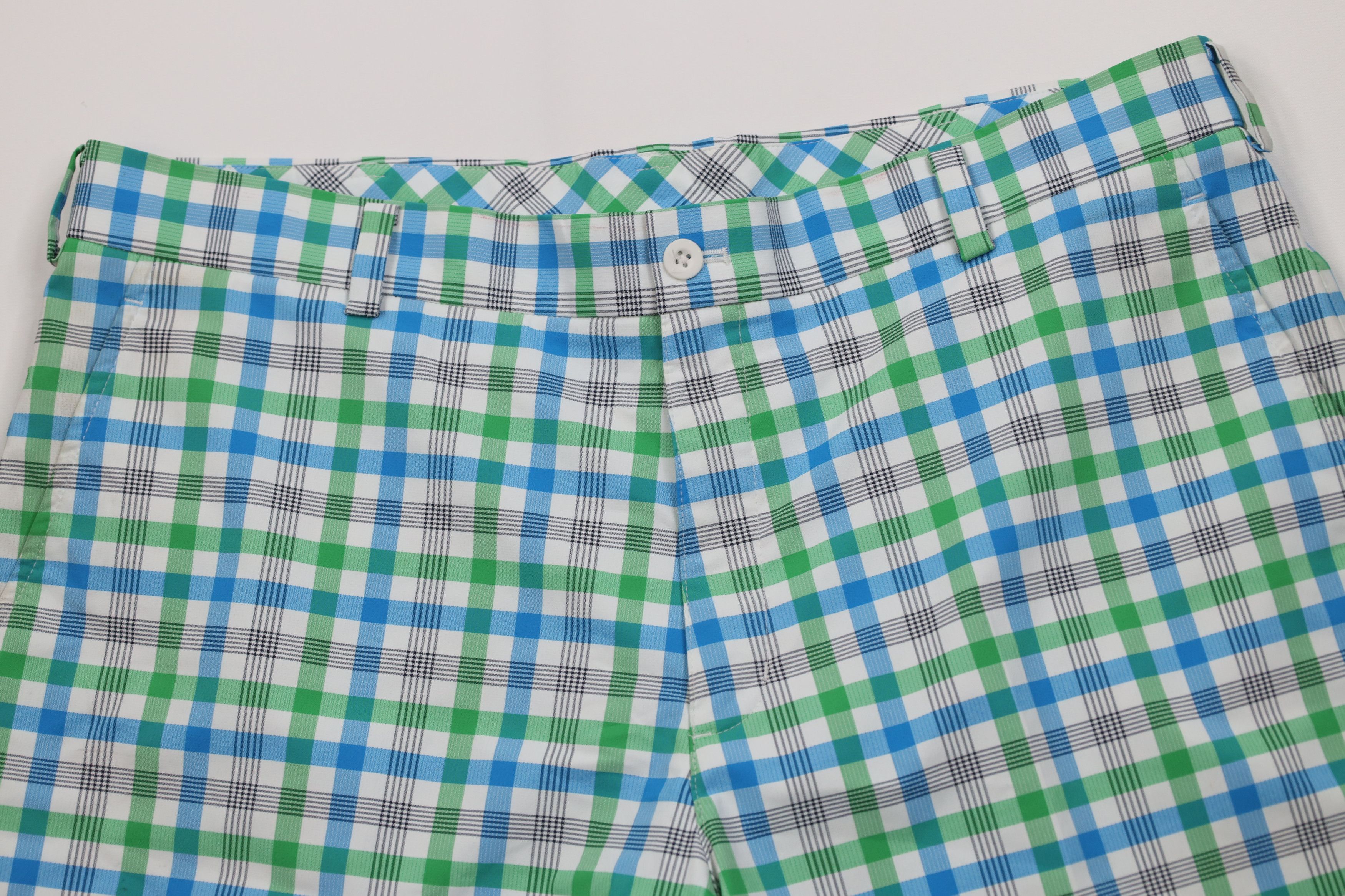 Nike Nike Golf Scott Mini Swoosh Golfing Chino Shorts Plaid Size US 36 / EU 52 - 2 Thumbnail