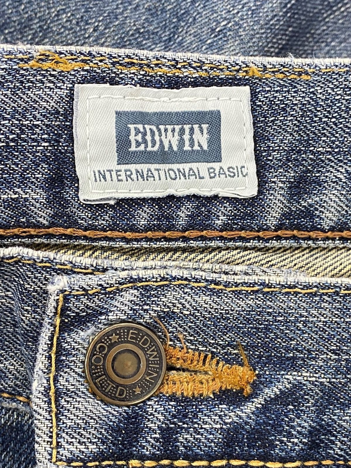 Edwin Edwin Blue Wash Straight Leg Style Jeans Size US 33 - 10 Thumbnail