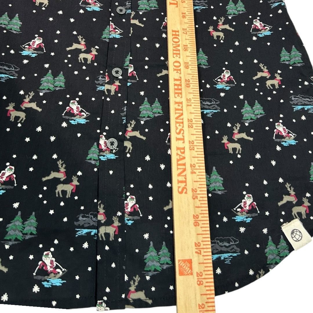 Free Planet Free Planet Skiing Santa Clause Christmas Button-Up Shirt - Size US S / EU 44-46 / 1 - 7 Thumbnail