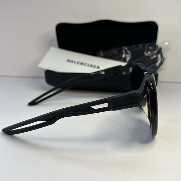 Balenciaga New Authentic Balenciaga Black/Brown BB0024S Oversized Sungl Size ONE SIZE - 11 Thumbnail