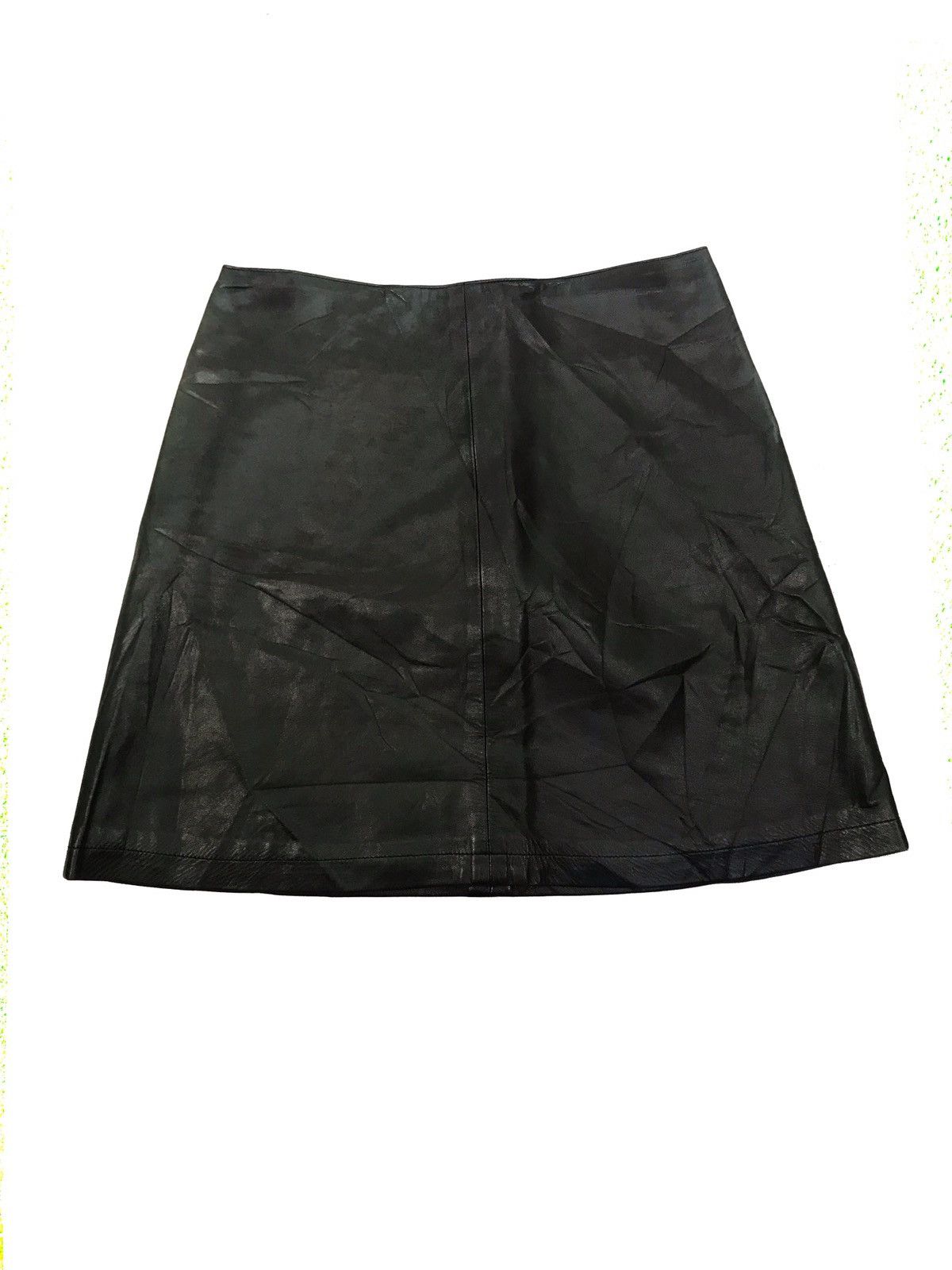 Vintage × agnes b. 🔥RARE🔥VINTAGE AGNES B LEATHER SKIRT Size 26" / US 2 / IT 38 - 2 Thumbnail