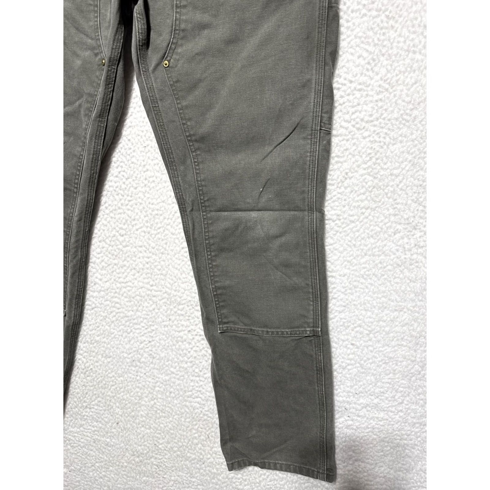 Carhartt Carhartt Heart Logo B361 MOS Duck Canvas Double Knee Work Pants Men's 36x32 Brown Cotton Carpenter Pockets 1889® Workwear Mens Size US 36 / EU 52 - 4 Thumbnail