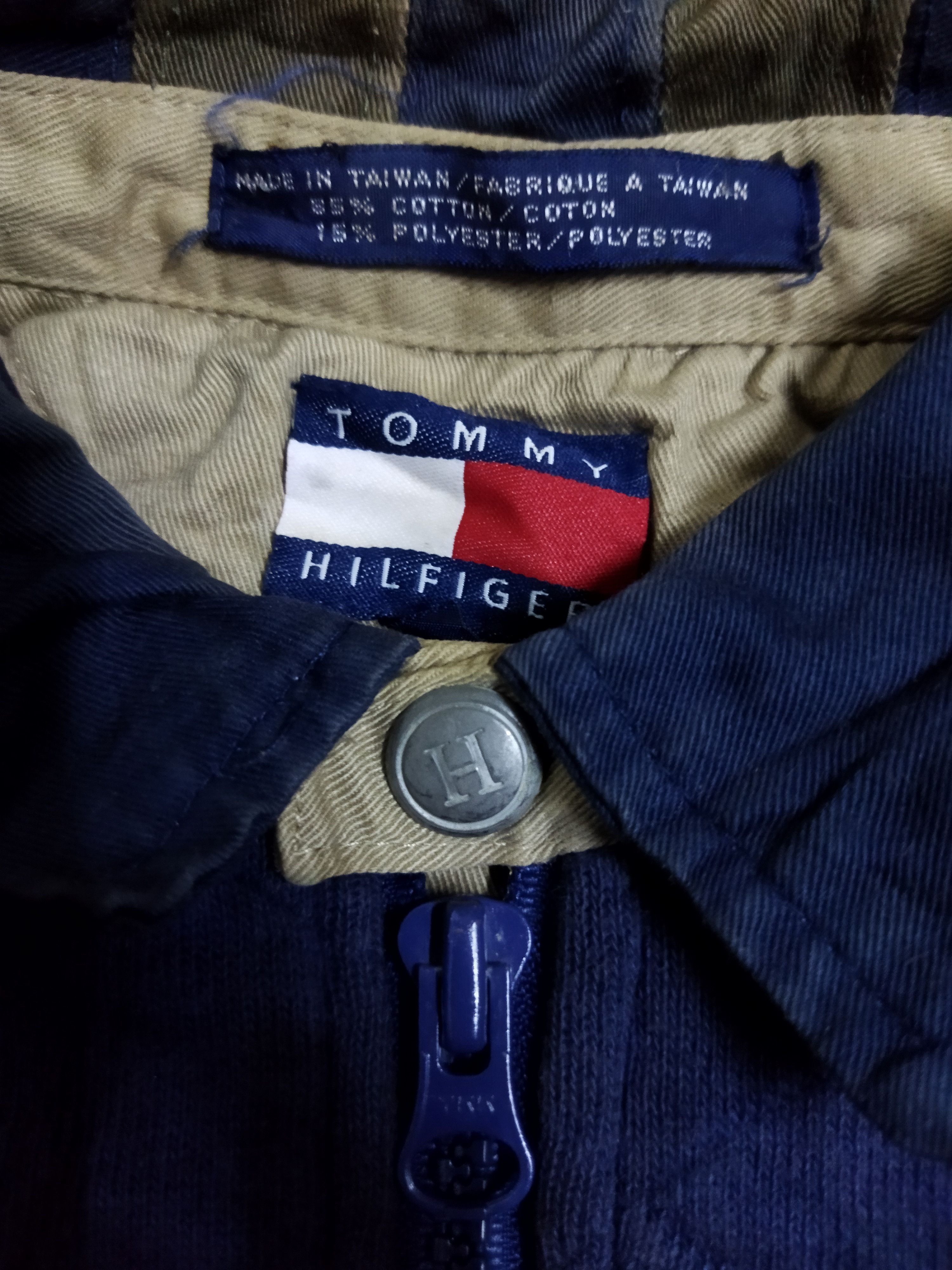 Tommy Hilfiger Vintage Tommy Hilfiger Half Zipper Sweater Size US L / EU 52-54 / 3 - 3 Thumbnail