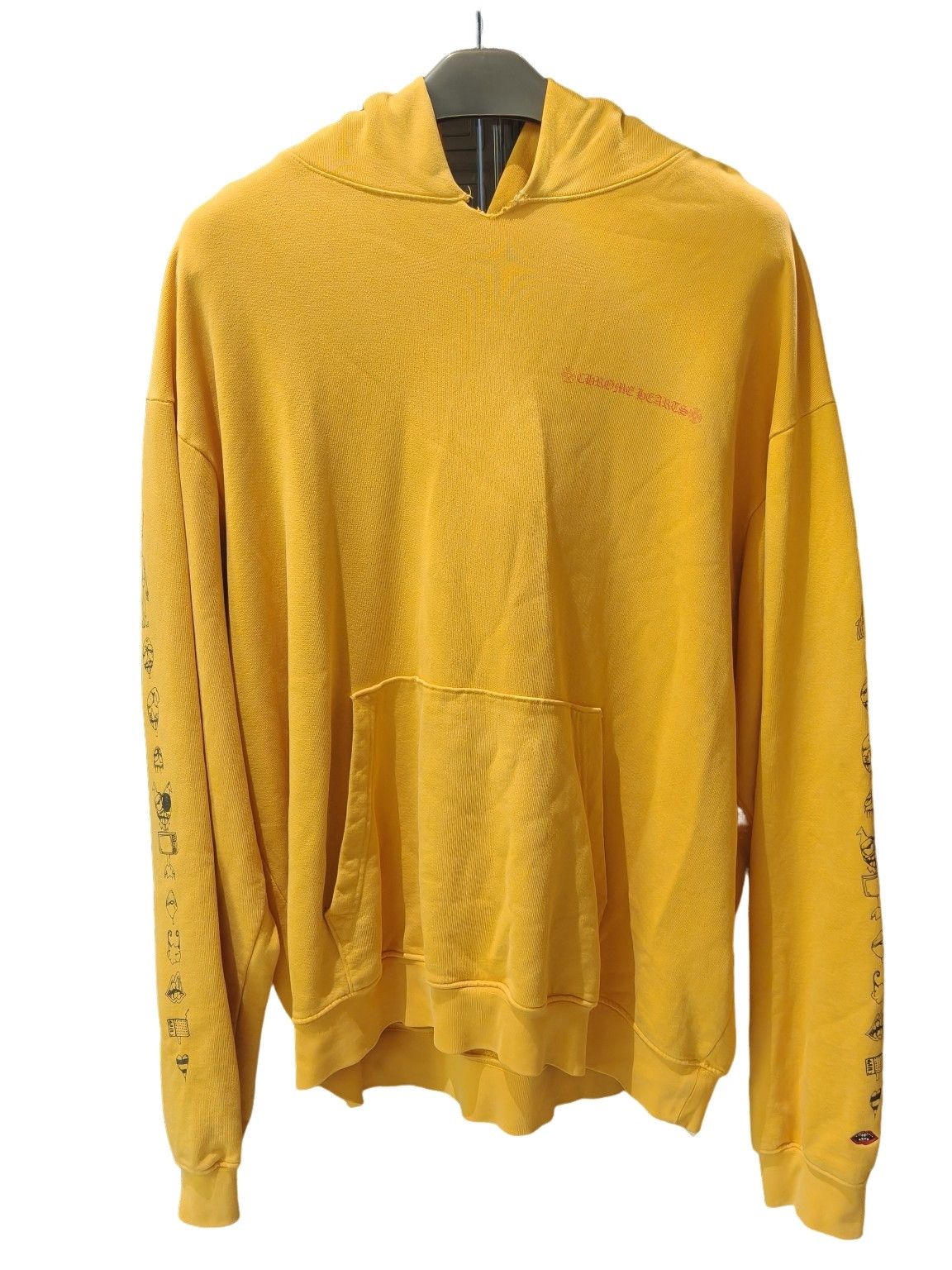 Chrome Hearts Chrome Hearts Yellow Graphic Hoodie Size XL | Grailed