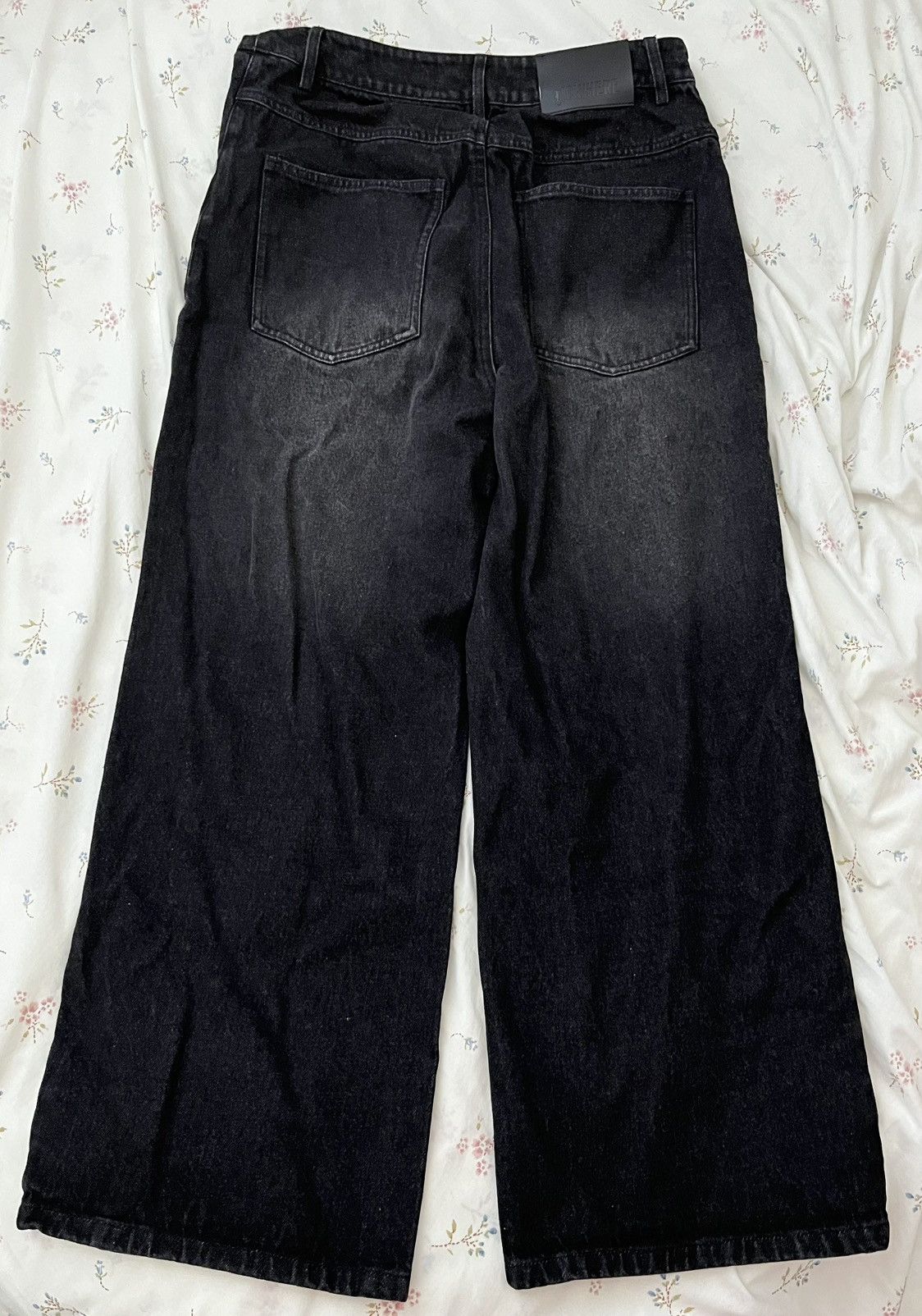 Other Faded Baggy Black Denim Jeans Size US 29 - 4 Thumbnail