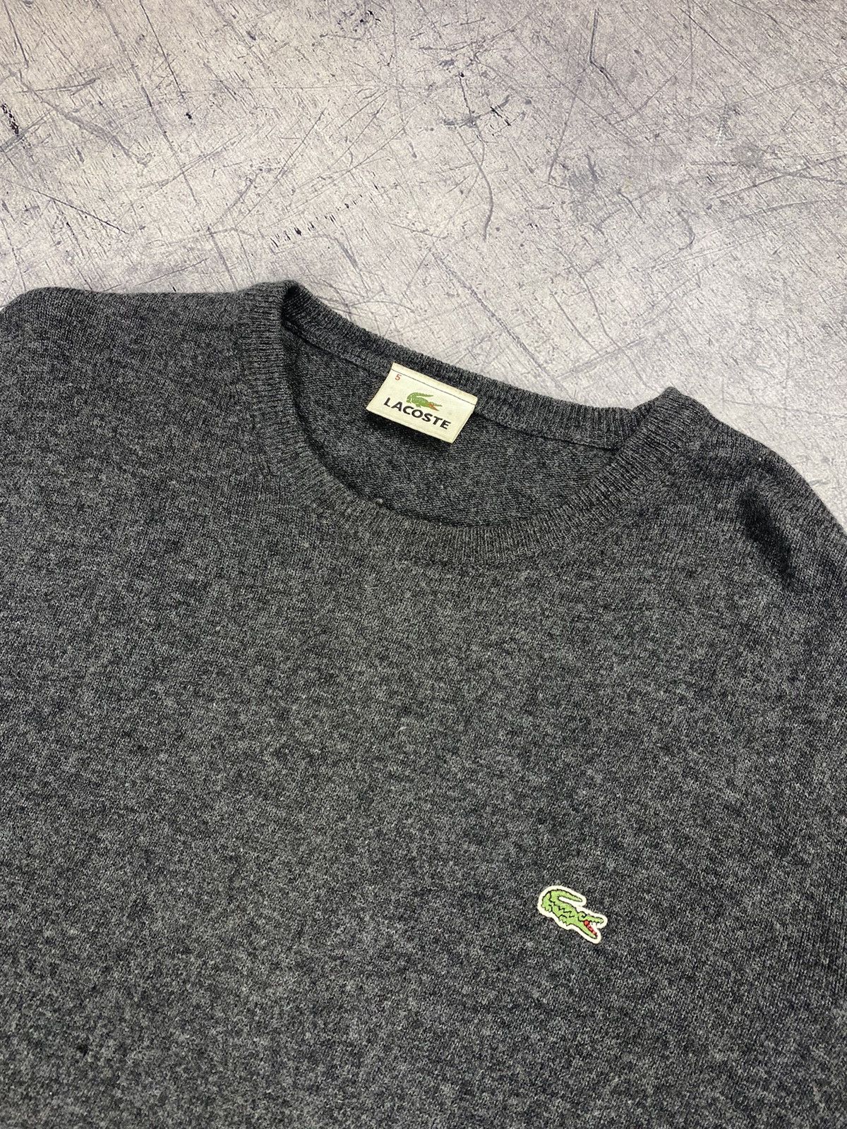 Lacoste Vintage Lacoste Wool Sweater Men's Size L Gray 90's Size US L / EU 52-54 / 3 - 4 Thumbnail