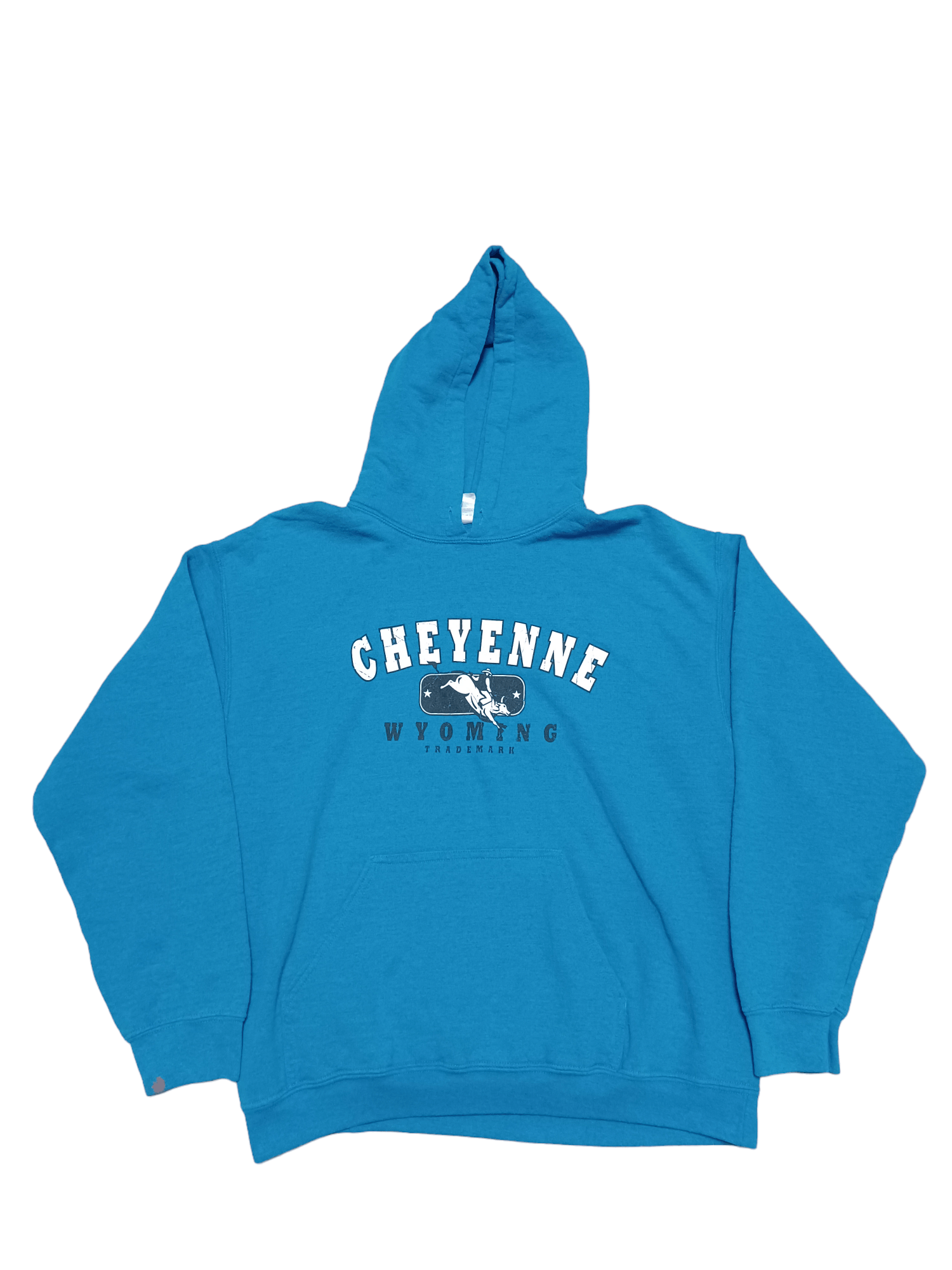 Gildan CHEYENNE WYOMING COWBOY VINTAGE GILDAN HEAVY COTTON HOODIE Size US M / EU 48-50 / 2 - 1 Thumbnail