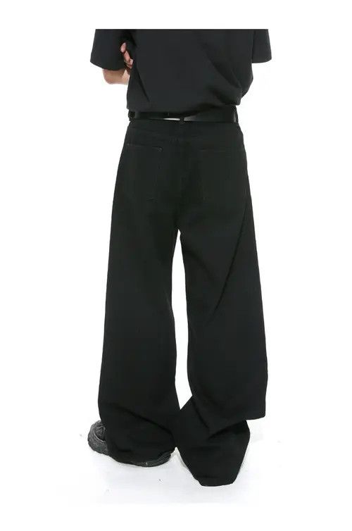 Japanese Brand × Jean Pants Men's black vintage wash oversized jeans Size US 32 / EU 48 - 3 Thumbnail