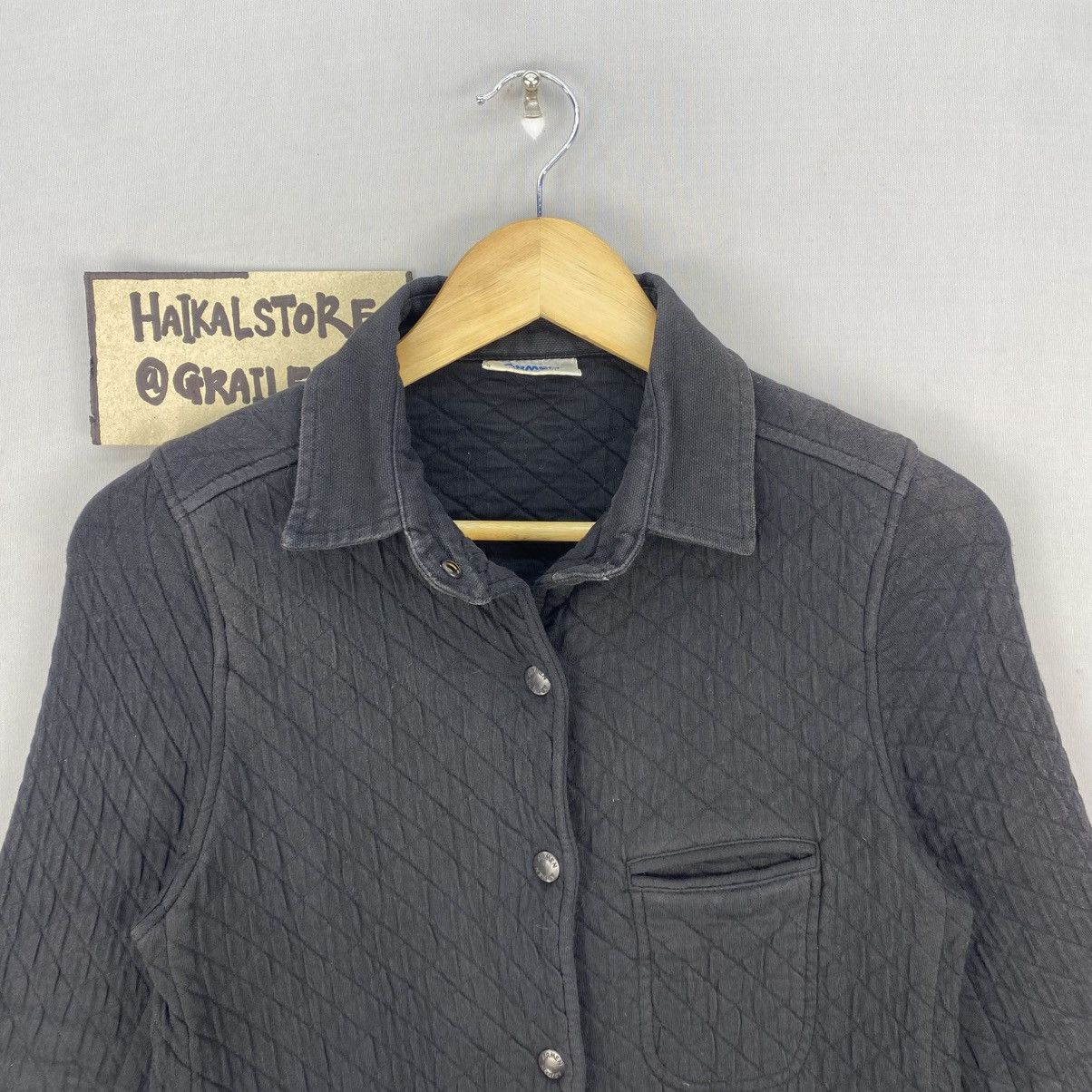 Designer Vintage Workwear Armen Made In France Quilted Jacket. Size XXS / US 00 / IT 34 - 7 Thumbnail