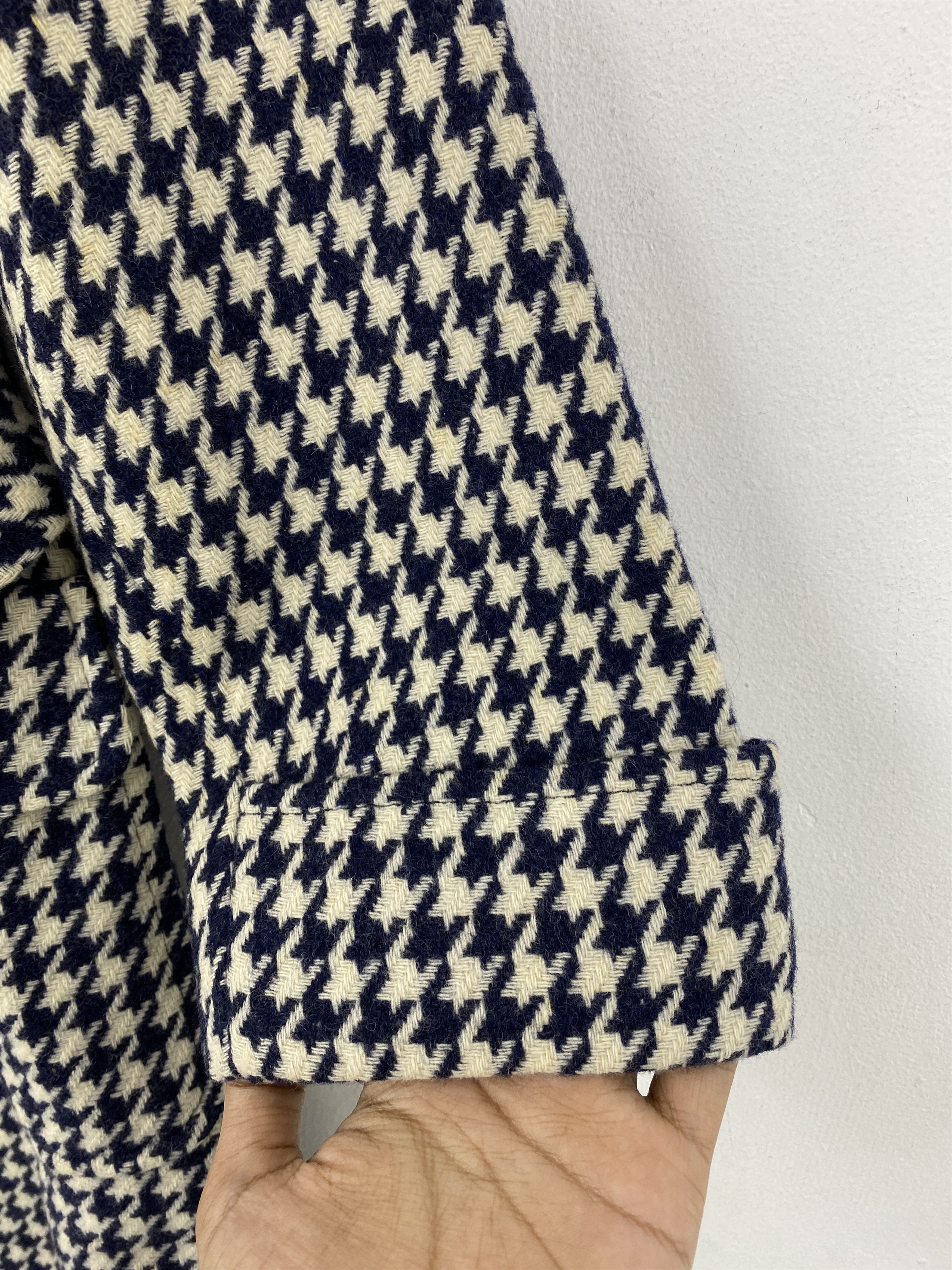 Japanese Brand Vintage Twenty Two Up Ladies Belted Blue White Coat JA0064 Size S / US 4 / IT 40 - 10 Thumbnail