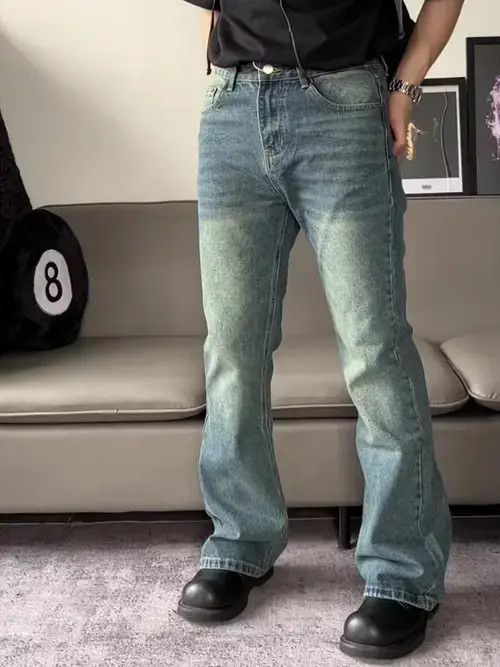 Designer × Japanese Brand × Vintage distressed vibe yuppie flared jeans Size US 32 / EU 48 - 3 Thumbnail