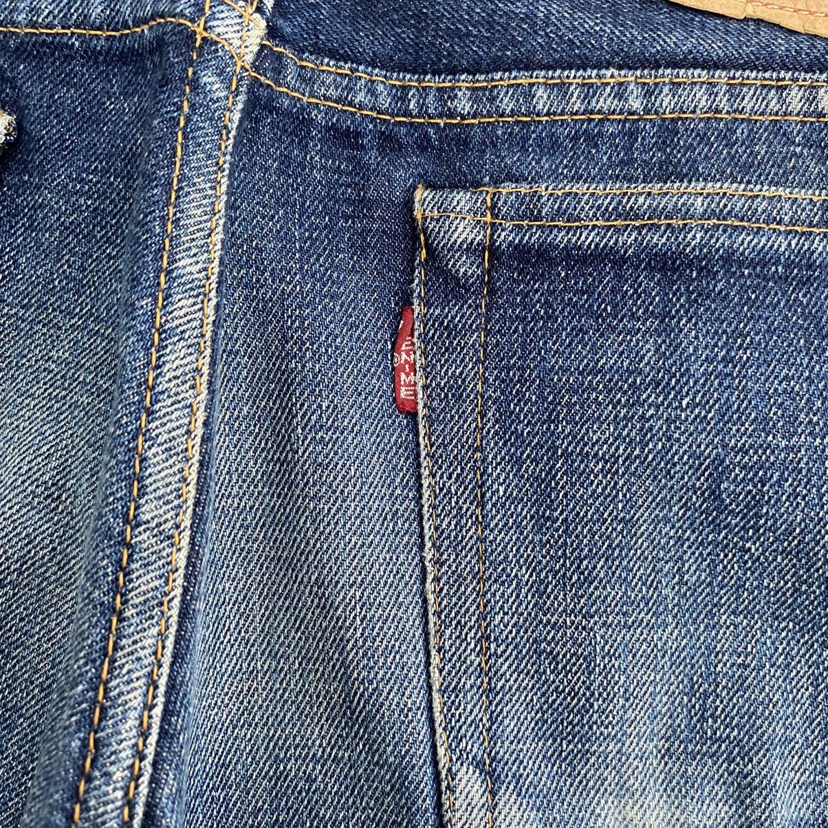 Denime Vintage 90’s Denime Japan Faded Blue Selvedge Jeans Size US 30 / EU 46 - 13 Thumbnail