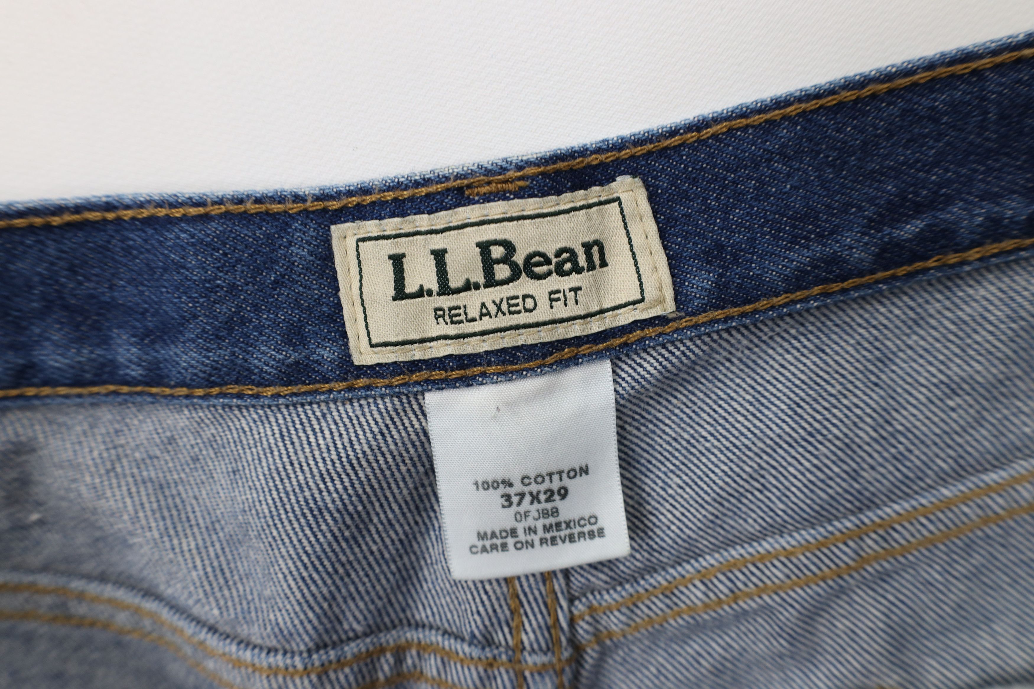L.L. Bean Vintage Y2K LL Bean Relaxed Fit Denim Jeans Blue Cotton Size US 37 - 10 Thumbnail