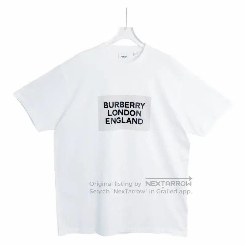 Burberry Burberry White Cotton Men's T. Size US M / EU 48-50 / 2 - 1 Thumbnail