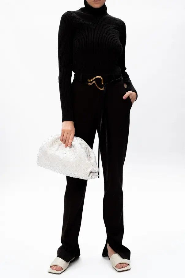 Bottega Veneta o1bcso1str0225 Rubber Lido Flats in Off White Size US 9.5 / IT 39.5 - 3 Thumbnail