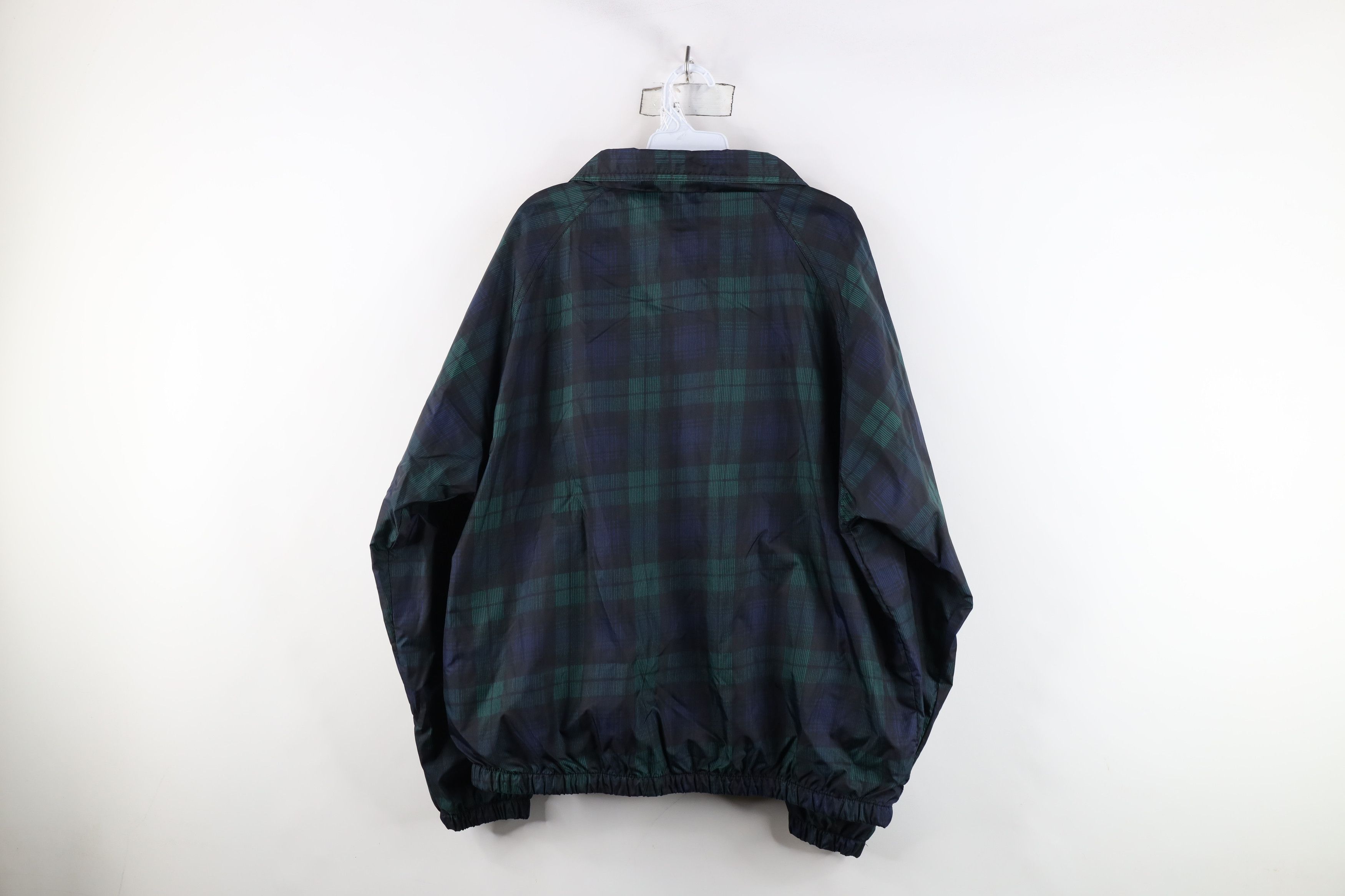 Vintage Vintage 90s Streetwear Full Zip Windbreaker Jacket Plaid Size US L / EU 52-54 / 3 - 12 Thumbnail