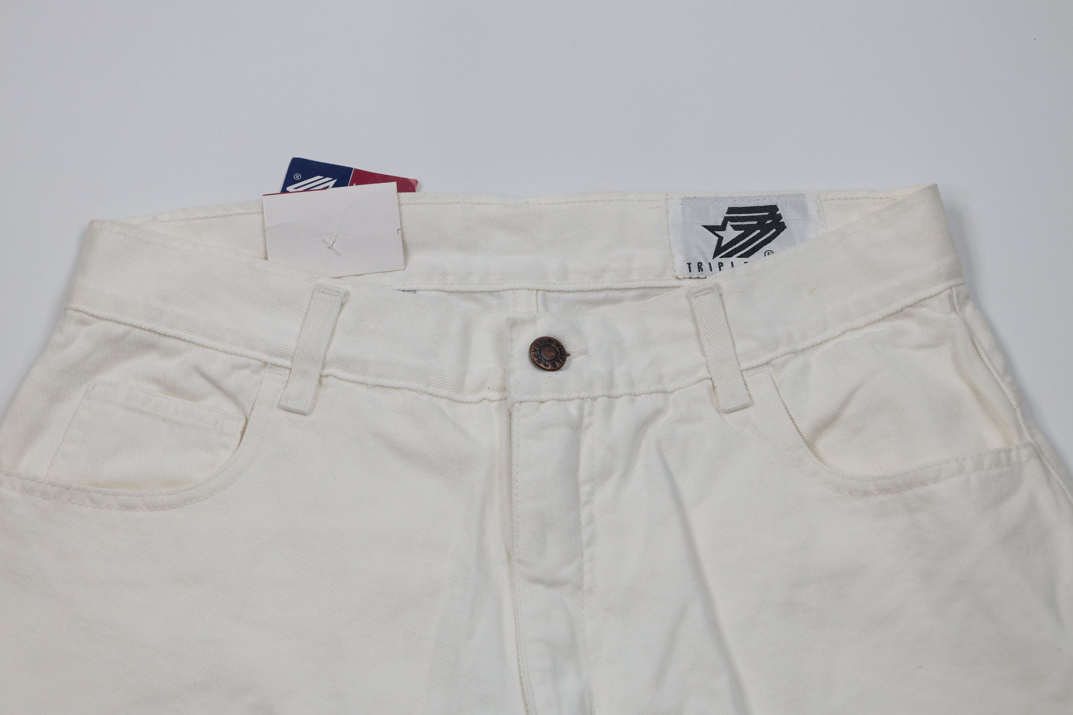Vintage Deadstock Vintage 90s Streetwear Denim Jean Shorts Jorts Size US 30 / EU 46 - 2 Thumbnail