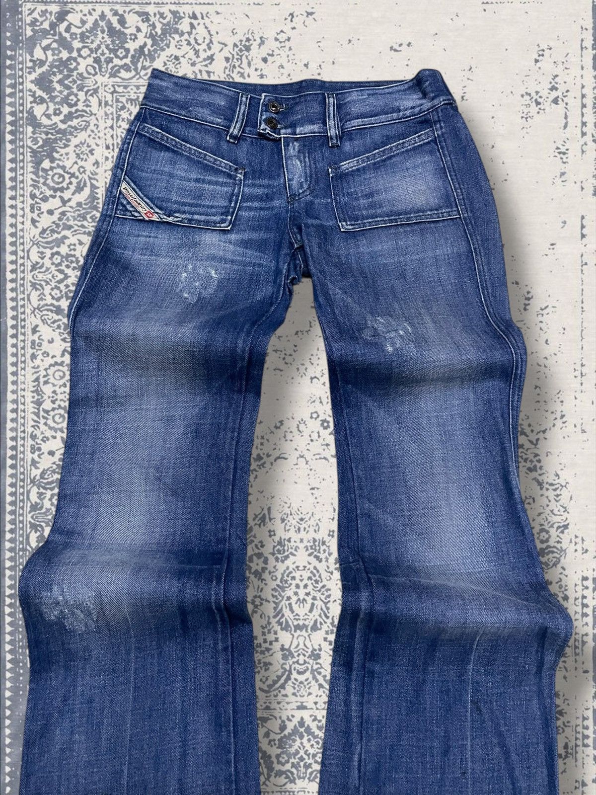 Designer × Diesel × Vintage Vintage Designer Diesel Industry Denim Flared Division Size US 26 / EU 42 - 4 Thumbnail