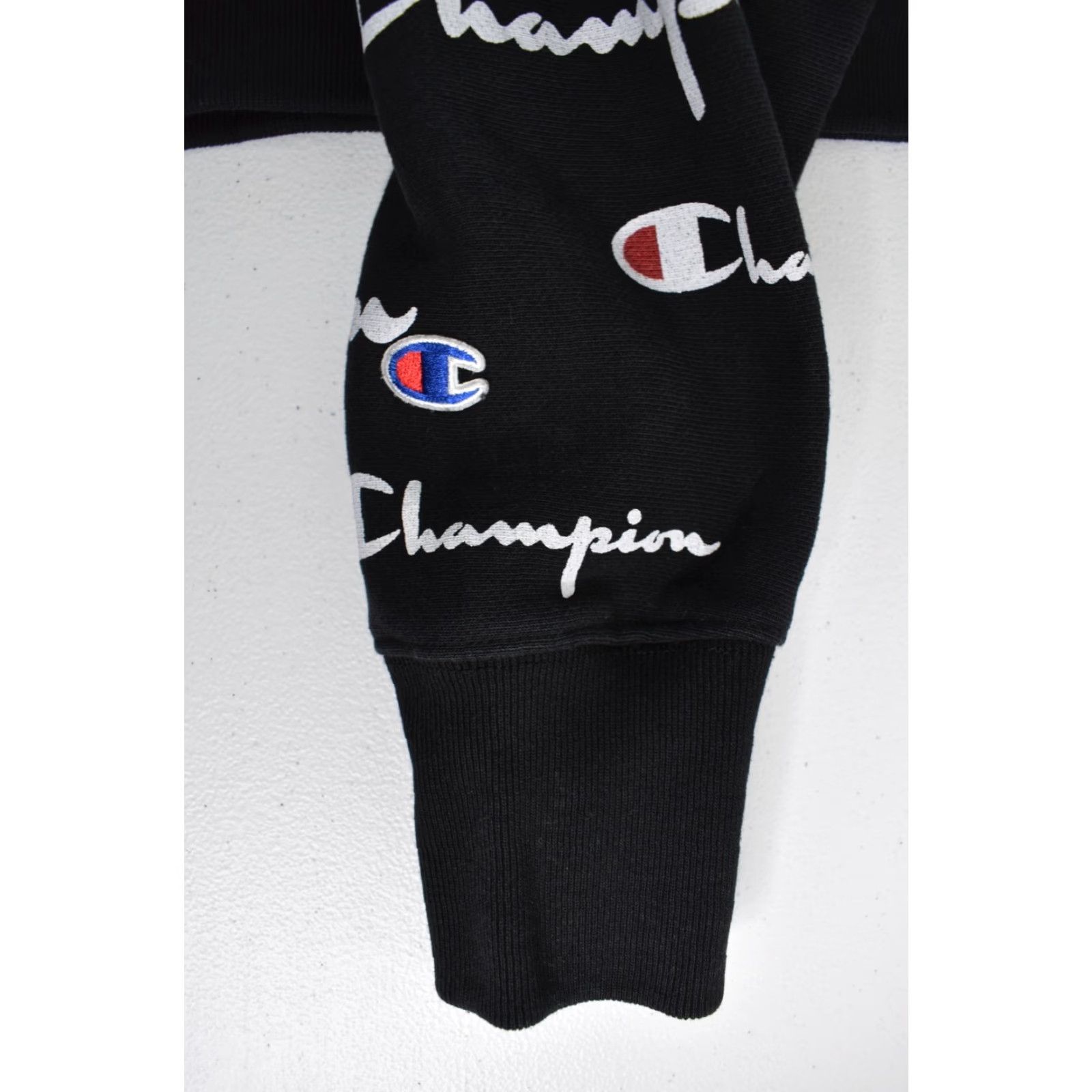 Champion Champion Hoodie Black Small Long Sleeve Reverse Weave All Over Print Size US S / EU 44-46 / 1 - 5 Thumbnail