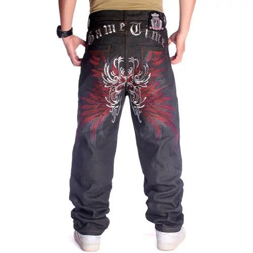 handvaerk Baggy jeans with embroidery Size US 32 / EU 48 - 1 Thumbnail