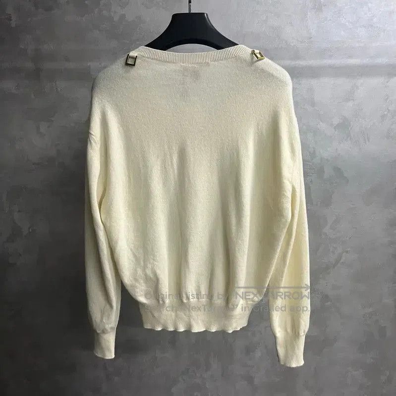 Louis Vuitton Louis Vuitton White Wool Women's Sweater . Size S / US 4 / IT 40 - 5 Thumbnail