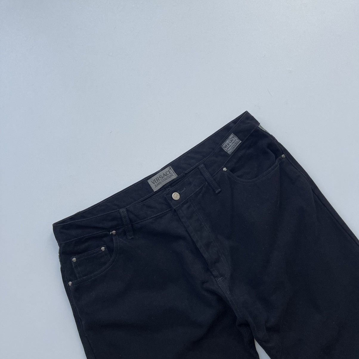 Versace Jeans Couture Versace Jeans Couture VJC Vintage Cotton Pants Black Size US 36 / EU 52 - 2 Thumbnail