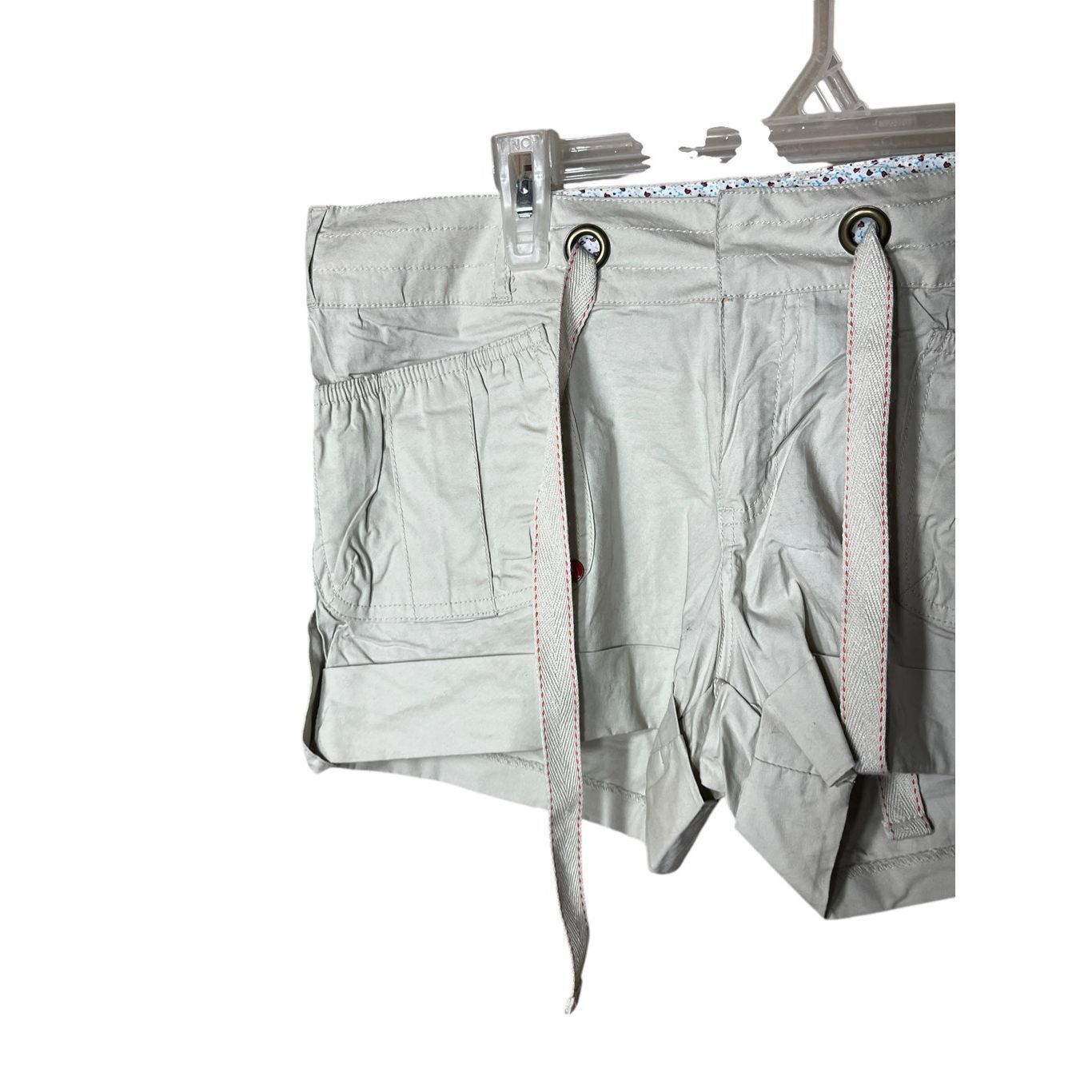 Other Ashley Y2K Khaki Cargo Tie Waist Shorts Size Large Size 35" - 3 Thumbnail