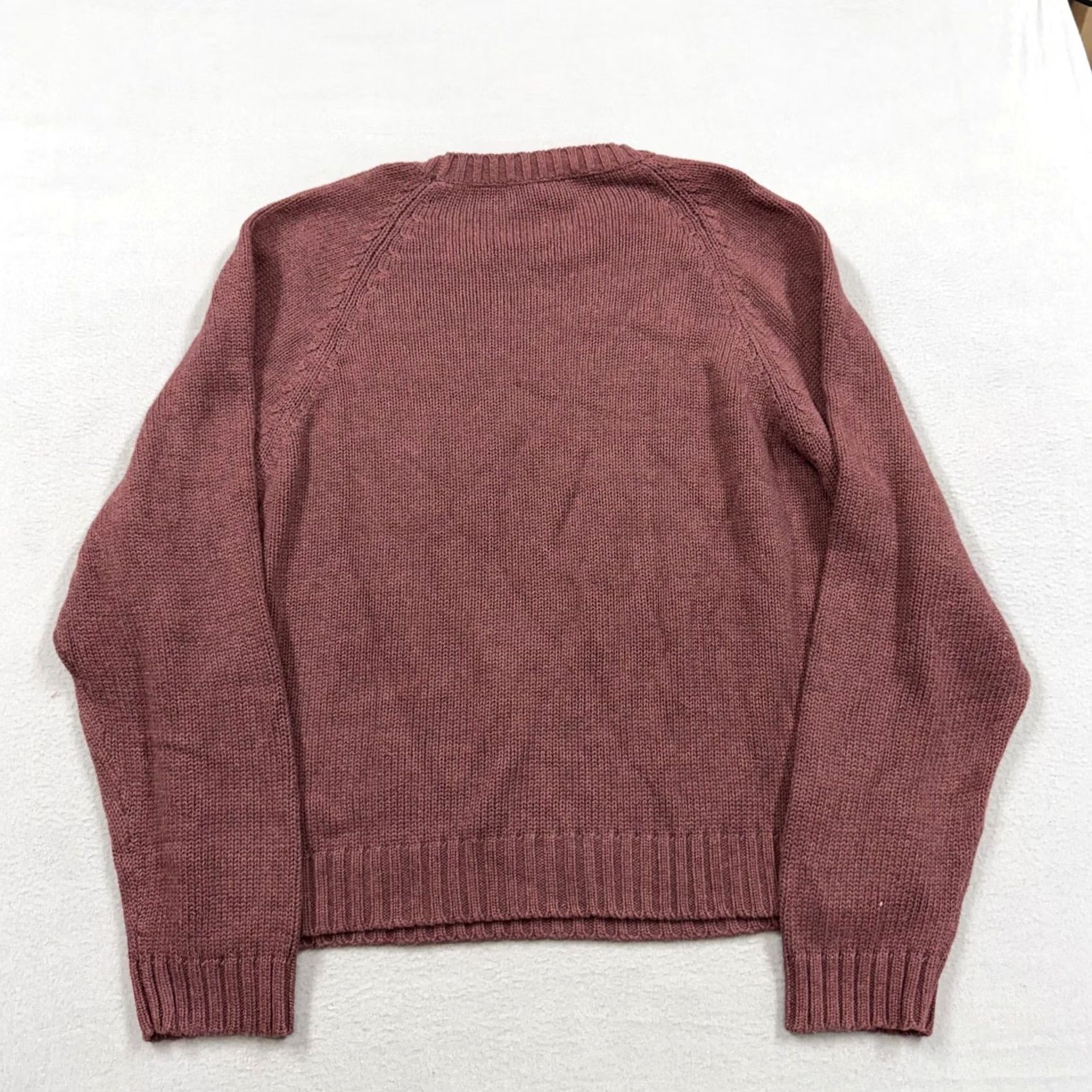 Vintage J. Peterman Company Sweater Mens 2XL Pink Crewneck Cotton Knit Pullover Size US XXL / EU 58 / 5 - 4 Thumbnail