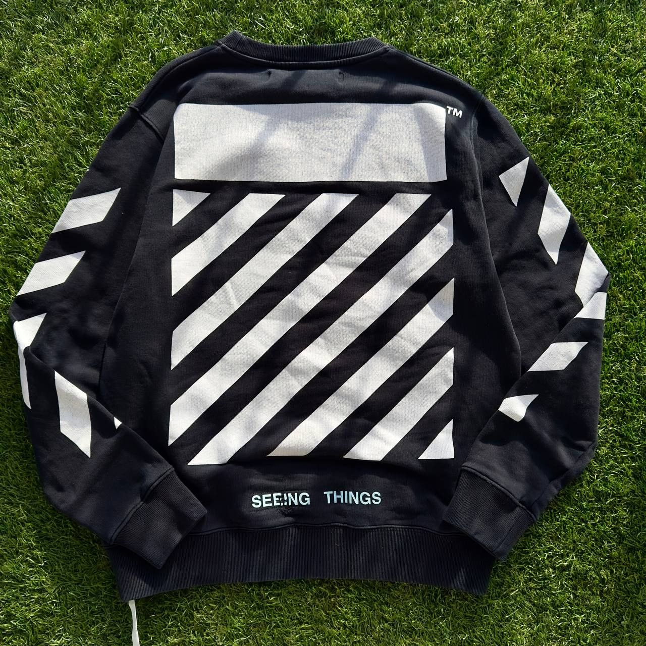 Off-White OFF WHITE VIRGIL ABLOH CARAVAGGIO 'SEEING THINGS' SWEATSHIRT Size US S / EU 44-46 / 1 - 6 Thumbnail