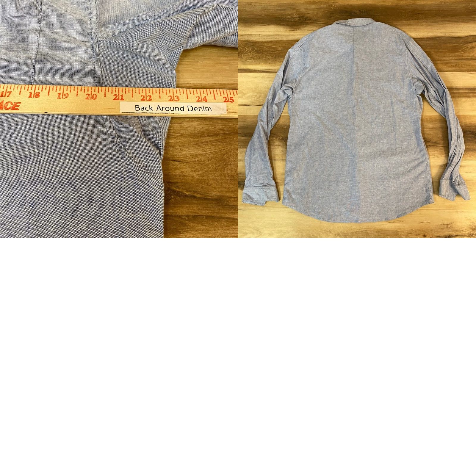 Lululemon Lululemon Shirt Mens Large Button Up Blue Chambray Chest Pocket Casual Size US L / EU 52-54 / 3 - 8 Thumbnail